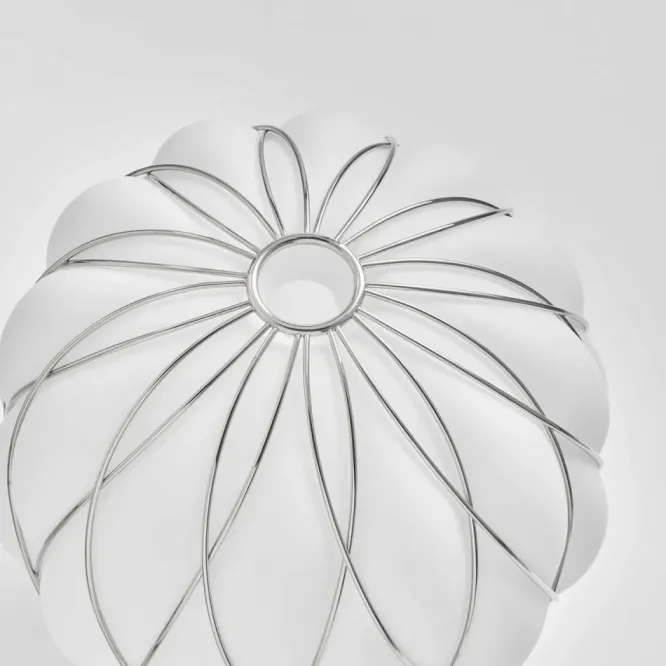 Lampa Stołowa Pinecone 36 Cm Chromowana Fontana Arte