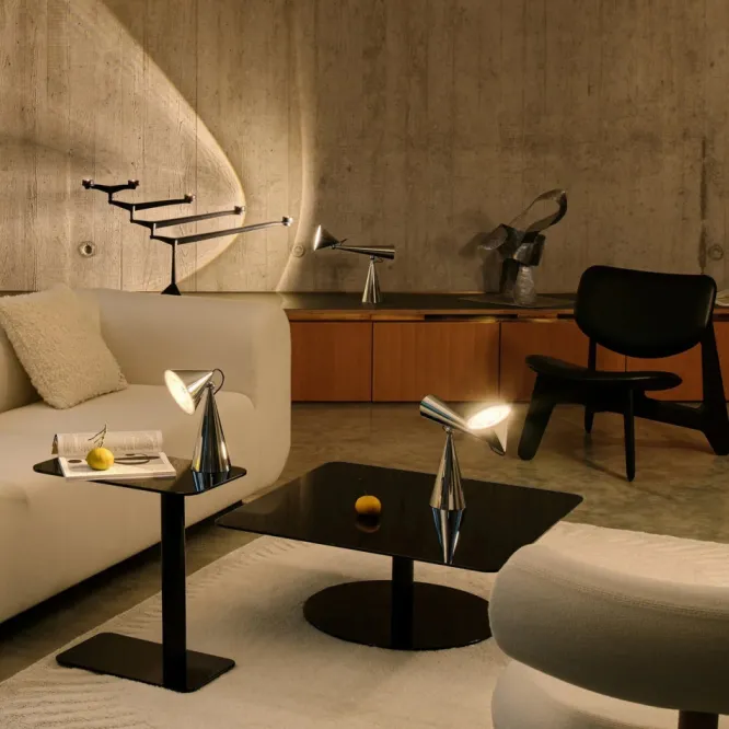 Lampa Stołowa Pose Task Light Srebrna Tom Dixon