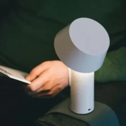 Lampa Stołowa Przenośna Bicoca Off-White Marset