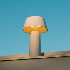 Lampa Stołowa Przenośna Bicoca Off-White Marset