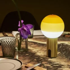 Lampa Stołowa Przenośna Dipping Light Amber Marset