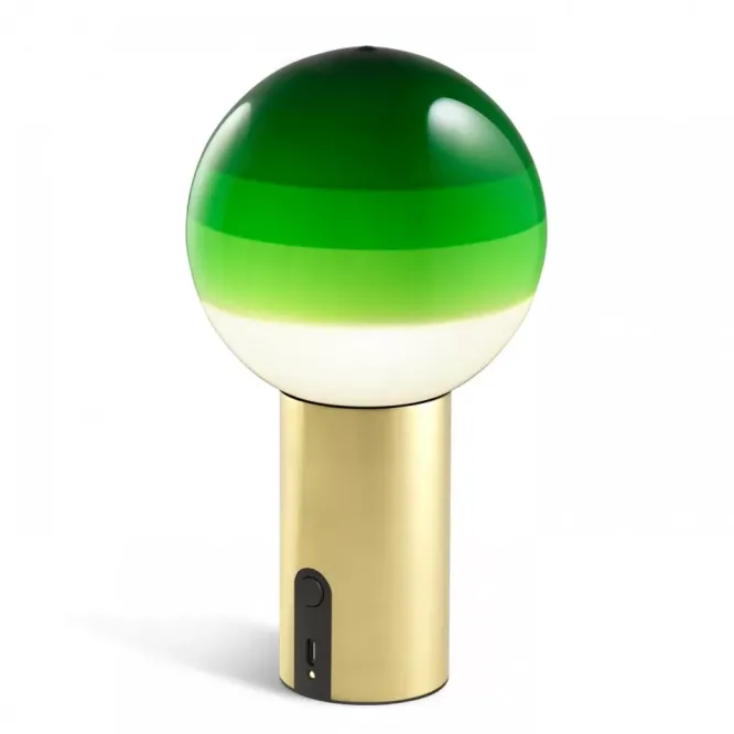 Lampa Stołowa Przenośna Dipping Light Green Marset