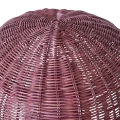 Lampa Stołowa Rattan Burgundowy Hkliving