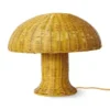 Lampa Stołowa Rattan Musztardowy Hkliving