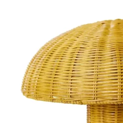Lampa Stołowa Rattan Musztardowy Hkliving