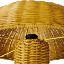 Lampa Stołowa Rattan Musztardowy Hkliving