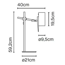 Lampa Stołowa Scantling White Marset