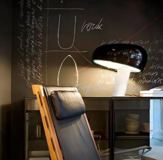 Lampa Stołowa Snoopy Czarna Flos
