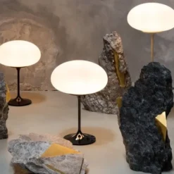 Lampa Stołowa Stemlite 42 Cm Szara Gubi