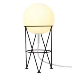 Lampa Stołowa Structure And Globe Czarna Atelier Areti