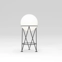 Lampa Stołowa Structure And Globe Czarna Atelier Areti