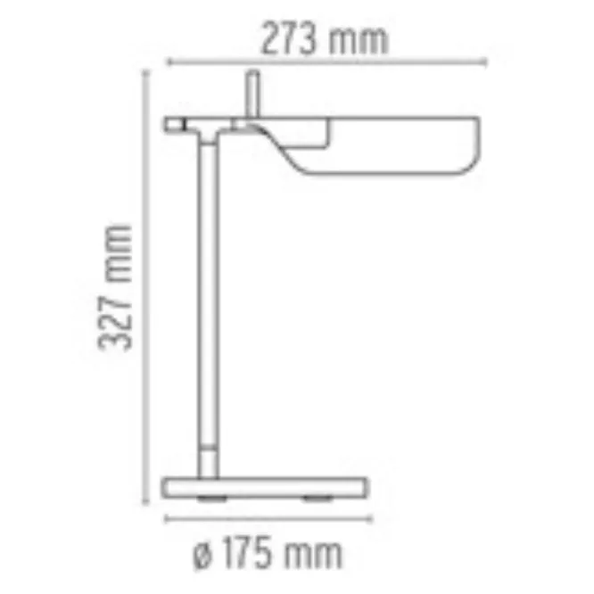 Lampa Stołowa Tab Biała Flos