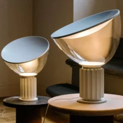 Lampa Stołowa Taccia Biała Matowa Flos