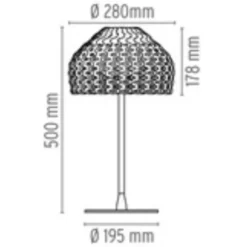 Lampa Stołowa Tatou T1 Biała Flos