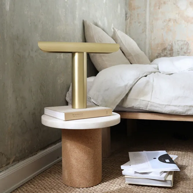Lampa Stołowa T-Lamp Mosiężna Frama
