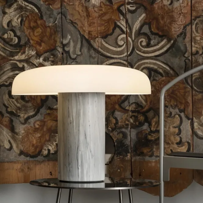 Lampa Stołowa Tropico 39 Cm Jasnoszara Fontana Arte