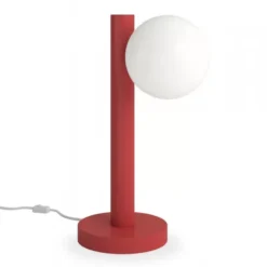 Lampa Stołowa Tube With Globes And Cones D01 Czerwona Atelier