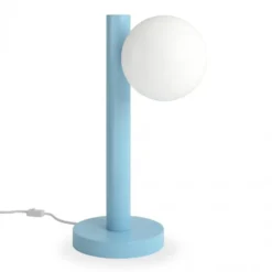 Lampa Stołowa Tube With Globes And Cones D01 Jasnoniebieska Atelier