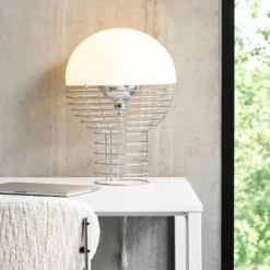 Lampa Stołowa Wire 40 Cm Biała Verpan