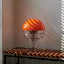 Lampa Stołowa Wire 40 Cm Pomarańczowa Verpan
