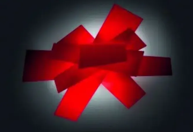 Lampa Sufitowa Big Bang Czerwona Foscarini