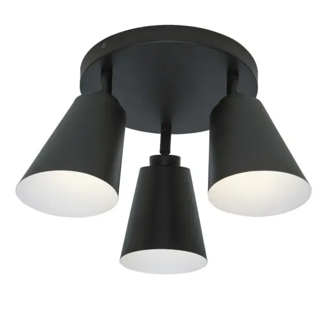 Lampa Sufitowa Bremen Trzyramienna Czarna Its About Romi