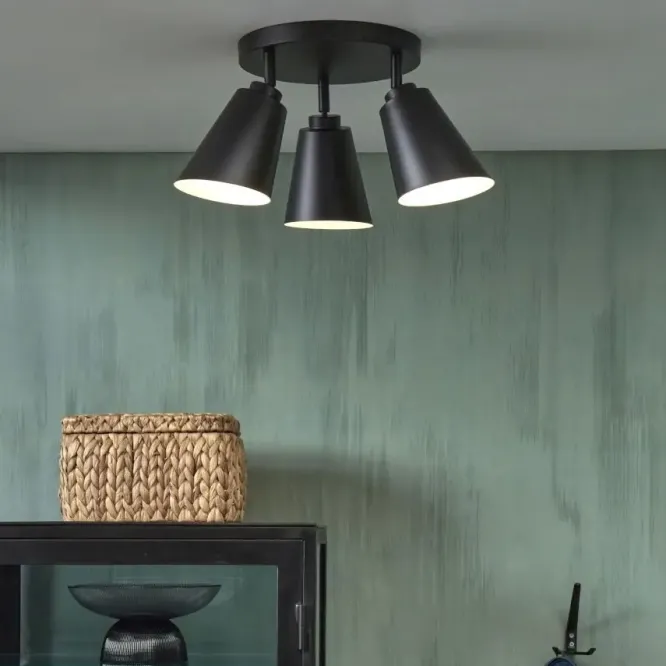 Lampa Sufitowa Bremen Trzyramienna Czarna Its About Romi