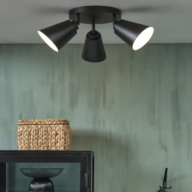 Lampa Sufitowa Bremen Trzyramienna Czarna Its About Romi