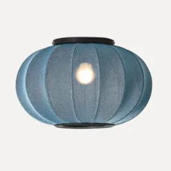 Lampa Sufitowa Knit-Wit 45 Cm Oval Niebieska Made By Hand