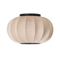 Lampa Sufitowa Knit-Wit 45 Cm Oval Piaskowa Made By Hand