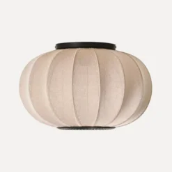 Lampa Sufitowa Knit-Wit 45 Cm Oval Piaskowa Made By Hand
