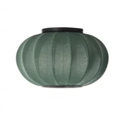 Lampa Sufitowa Knit-Wit 45 Cm Oval Zielona Made By Hand