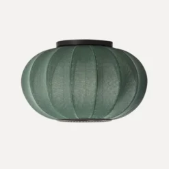 Lampa Sufitowa Knit-Wit 45 Cm Oval Zielona Made By Hand