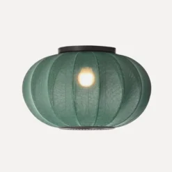 Lampa Sufitowa Knit-Wit 45 Cm Oval Zielona Made By Hand