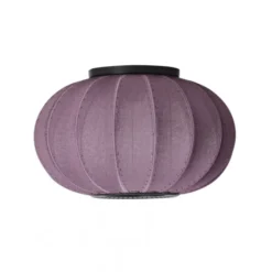 Lampa Sufitowa Knit-Wit 45 Cm Oval Burgundowa Made By Hand