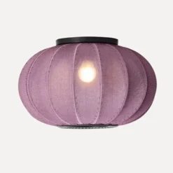 Lampa Sufitowa Knit-Wit 45 Cm Oval Burgundowa Made By Hand
