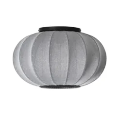 Lampa Sufitowa Knit-Wit 45 Cm Oval Srebrna Made By Hand