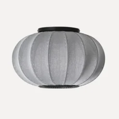 Lampa Sufitowa Knit-Wit 45 Cm Oval Srebrna Made By Hand
