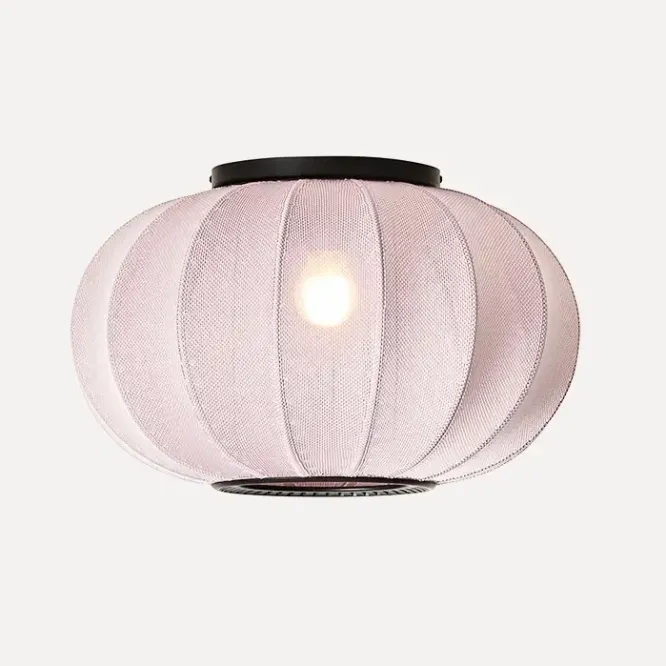 Lampa Sufitowa Knit-Wit 45 Cm Oval Różowa Made By Hand