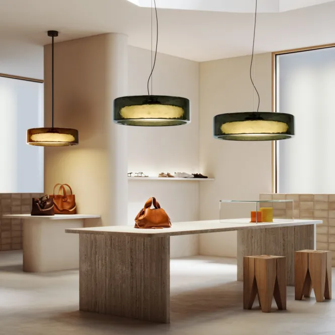 Lampa Sufitowa Ringo 70 Cm Różowa Marset