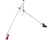 Lampa Vv Cinquanta Czarna Rama-Czarny I Czerwony Klosz Astep