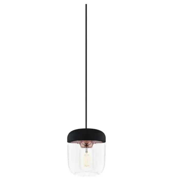 Lampa Wisząca Acorn Czarna-Miedź Umage