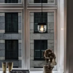 Lampa Wisząca Acorn Czarna-Mosiądz Umage