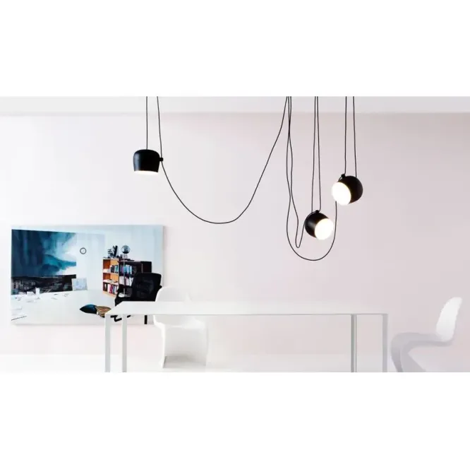 Lampa Wisząca Aim Czarna Flos