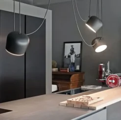 Lampa Wisząca Aim Czarna Flos