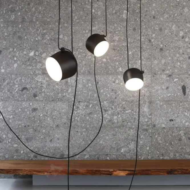 Lampa Wisząca Aim Czarna Flos