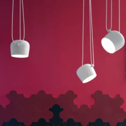 Lampa Wisząca Aim Small Biała Flos