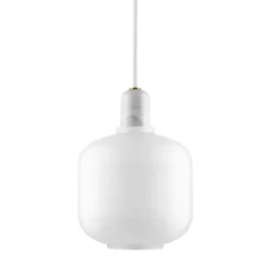 Lampa Wisząca Amp Okrągła Biała Normann Copenhagen