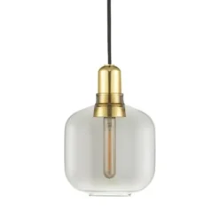 Lampa Wisząca Amp Okrągła Przydymiona Mosiądz Normann Copenhagen