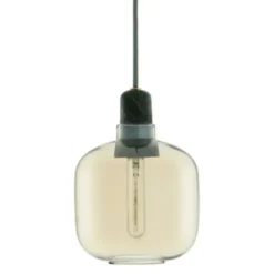 Lampa Wisząca Amp Okrągła Złoto-Zielona Normann Copenhagen
